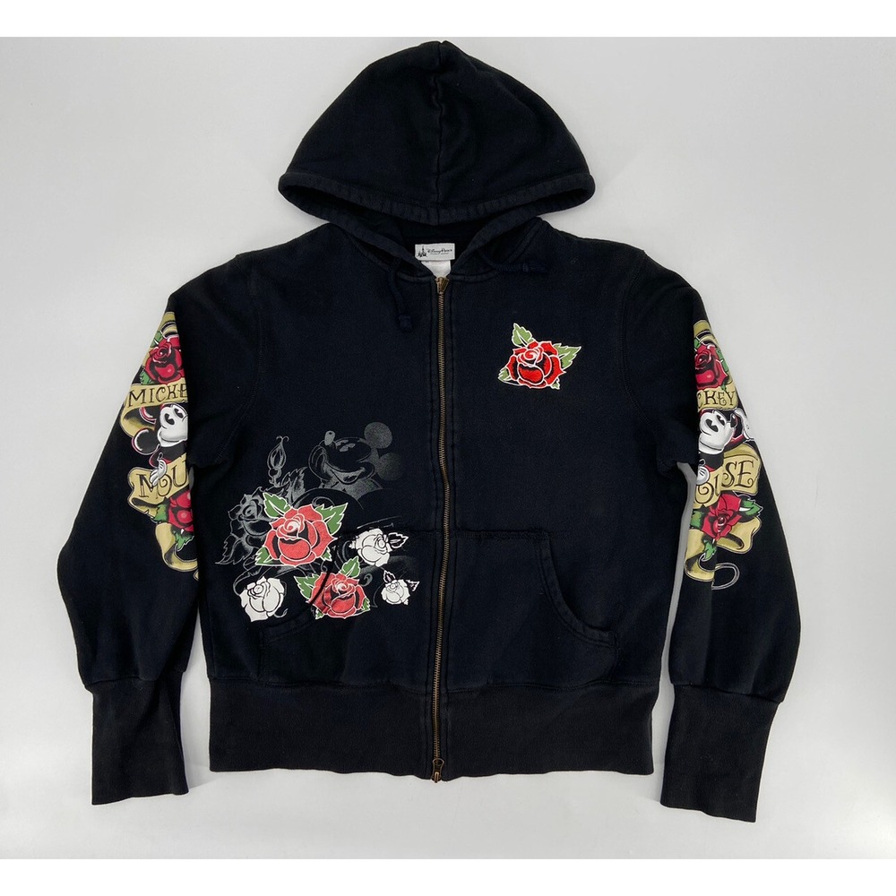LOT OF‎ 2 Mickey Mouse DISNEY Parks Hooded Sweater Youth Sz XL SEE PHOTOS - Picture 7 of 11